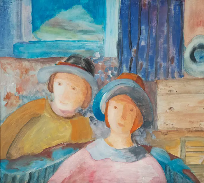 Patricia France - Untitled (Two Women in Hats) Image 1++