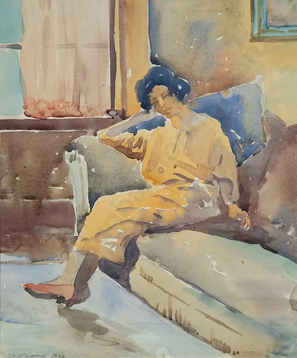 T A McCormack - Portrait of Mabel, the artist's wife Image 1++