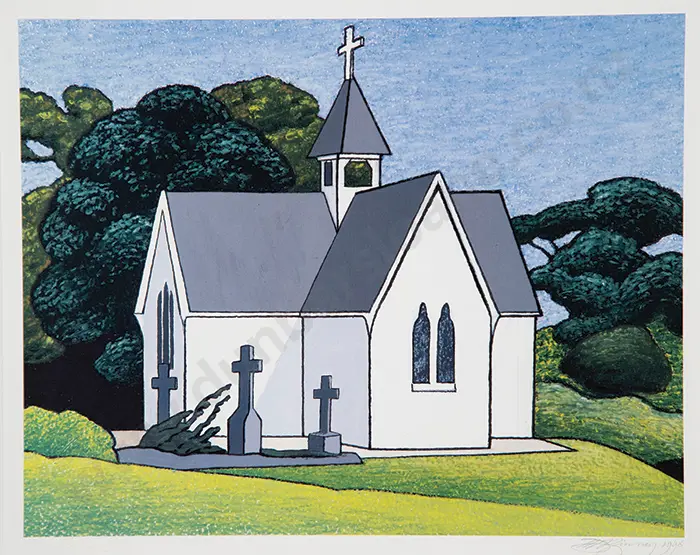 Don Binney - St Stephens Chapel, Parnell Image 1++