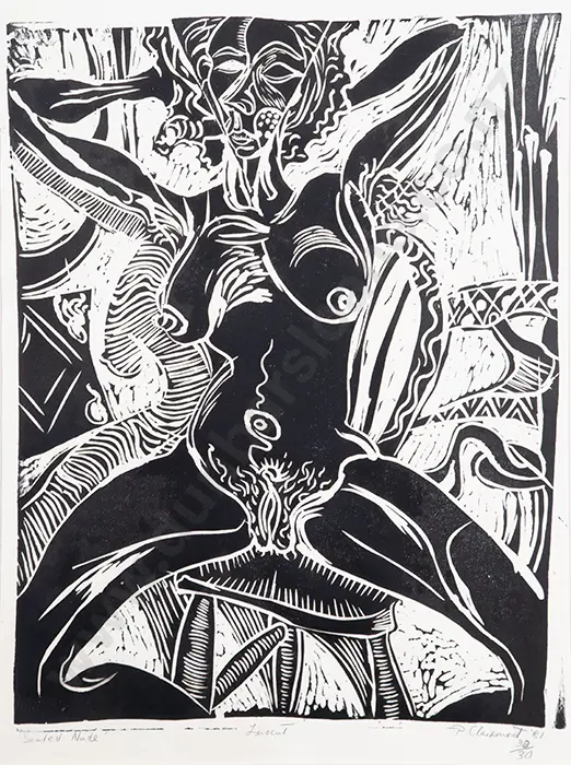 Philip Clairmont - Seated Nude Image 1++
