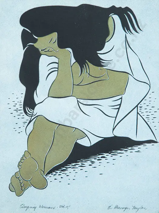 E Mervyn Taylor - Sleeping Woman Image 1++