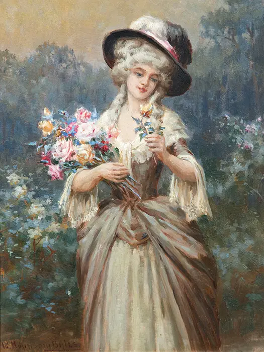 William Hounsom Byles - Smelling the Roses Image 1++