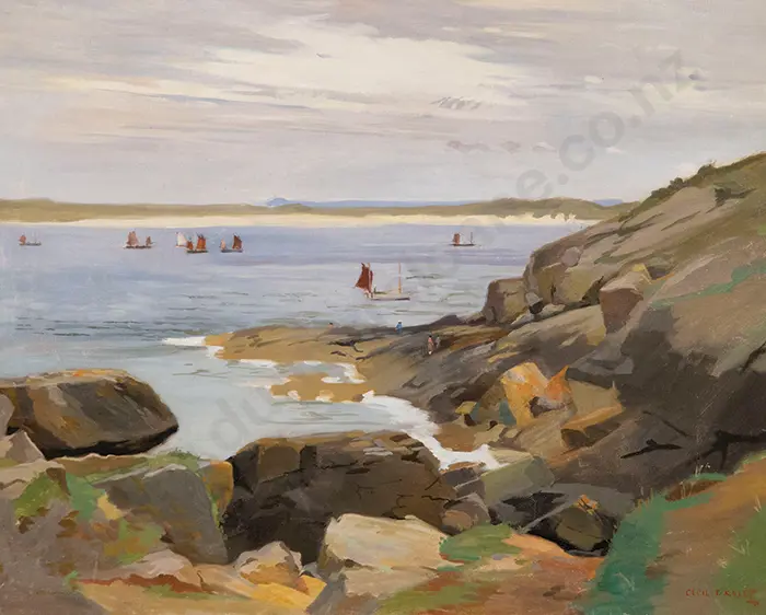 Cecil Fletcher Kelly - Fishing Boats, St Ives Image 1++
