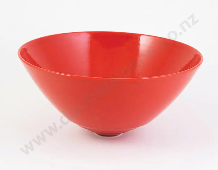 John Parker Brilliant Red Glazed Deep Bowl Image 1++