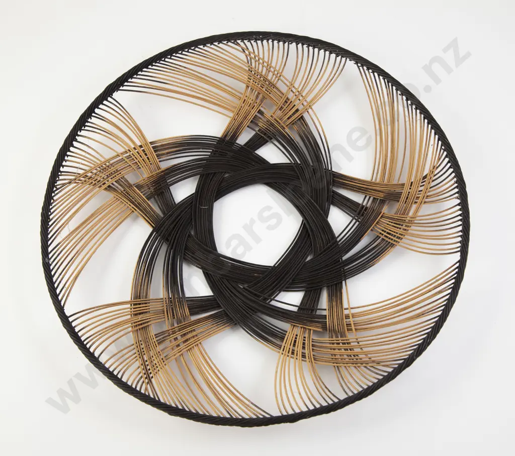 Ruth Castle dyed rattan core woven wall hanging Image 1++