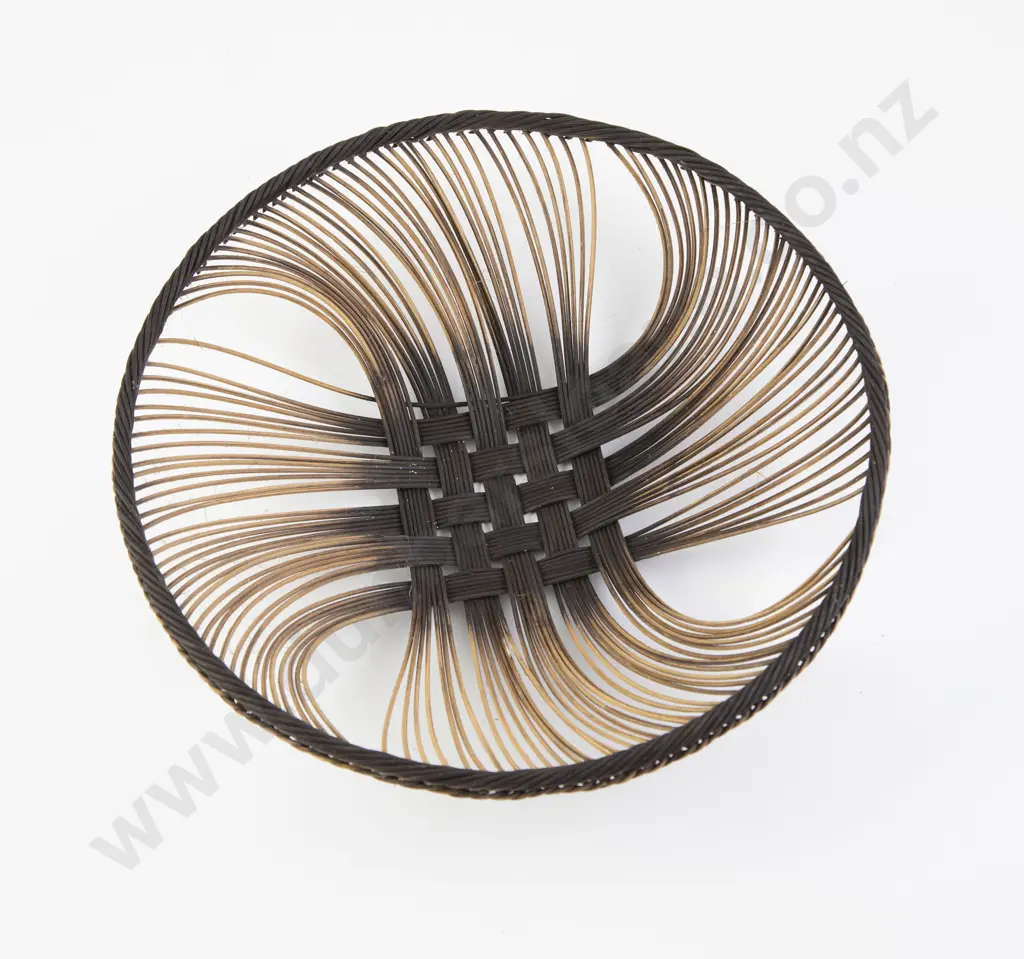 Ruth Castle dyed rattan core woven wall hanging Image 1++