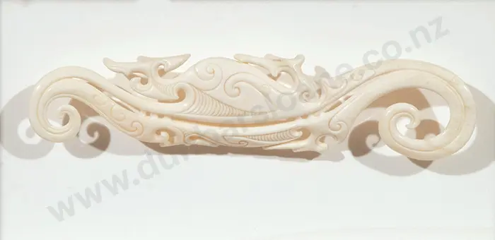 Owen Mapp 'Taniwha' (1984) bone carving Image 1++
