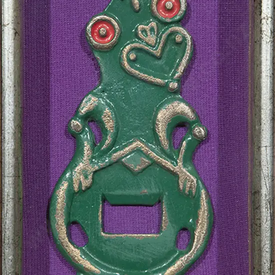 Paul Dibble Cast Metal Tiki Bottle Opener