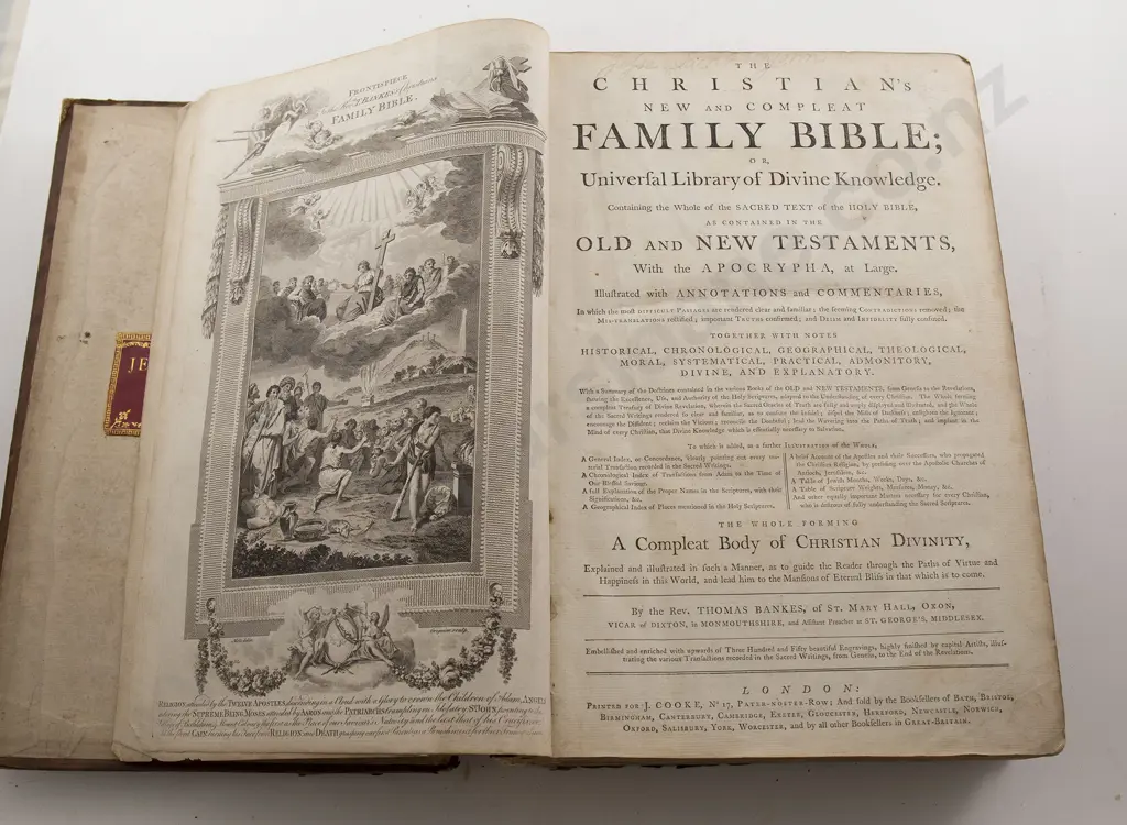 Rev Thomas Bankes - The Christian's New and Compleat Family Bible Image 1++
