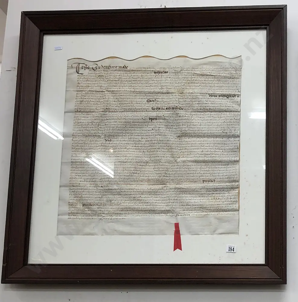 18th Century Indenture Image 1++