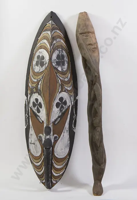 PNG Ancestral Carved Figure & Mask Image 1++