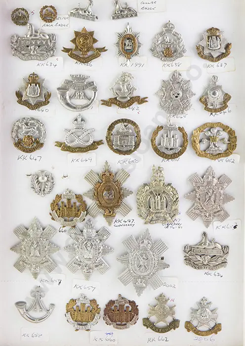 Collection Mainly British Regimental Cap Badges Image 1++