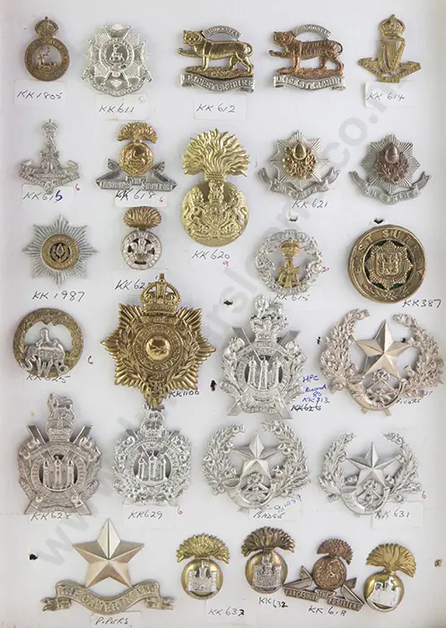 Collection Mainly British Regimental Cap Badges Image 1++