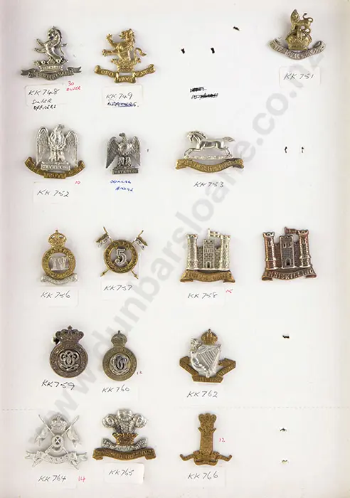 Collection Mainly British Regimental Cap Badges Image 1++