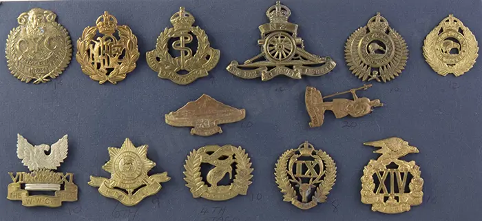 Collection NZ Regimental Cap Badges Image 1++