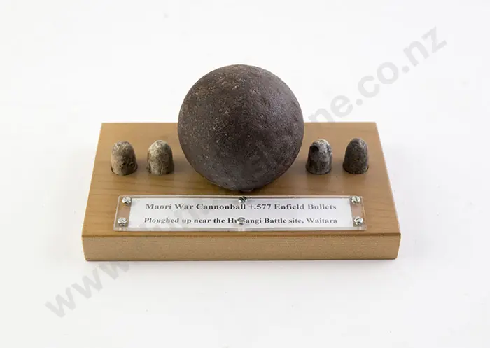 Maori War 1lb Cannon Ball & Bullets Image 1++