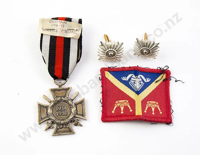 WWI German Service Medal and Pips Image 1++