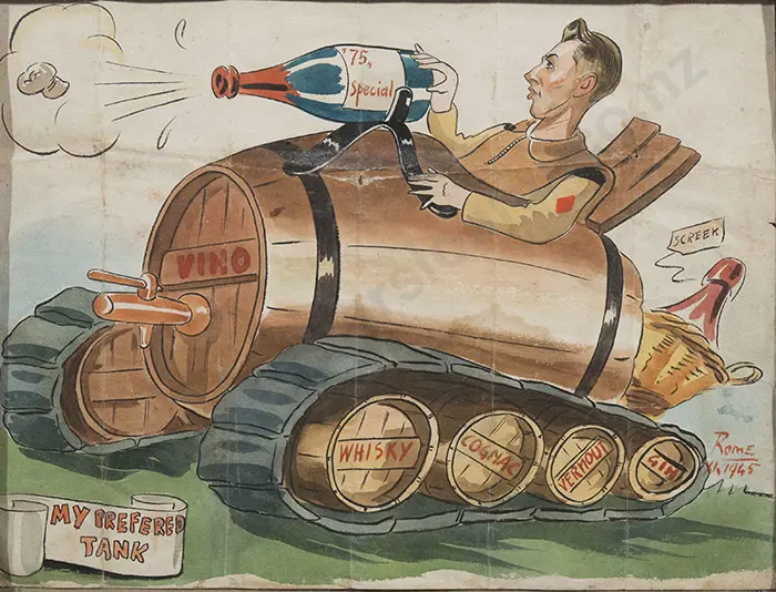 WWII Comical Watercolour Image 1++