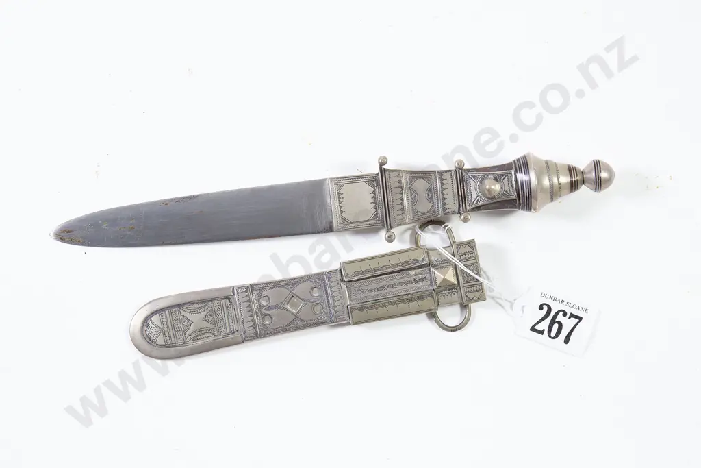 North African Silver Toureg Dagger Image 1++