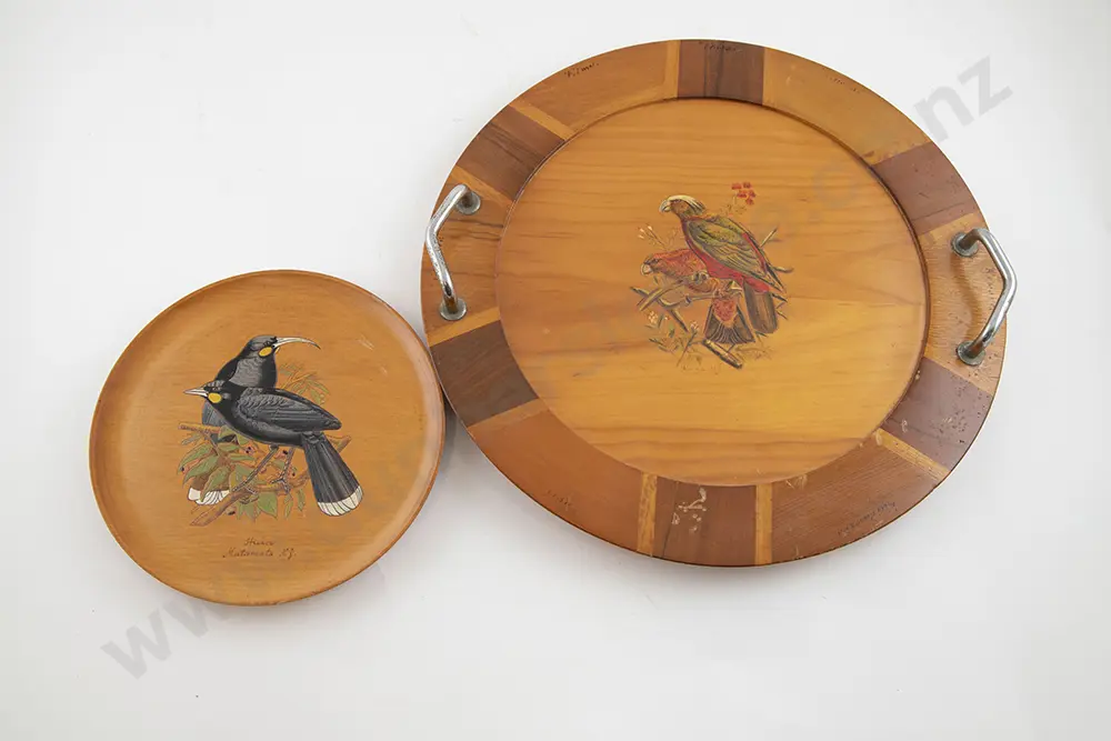 NZ Sovereign Ware Native Timber Tray, Plaque and various Image 1++