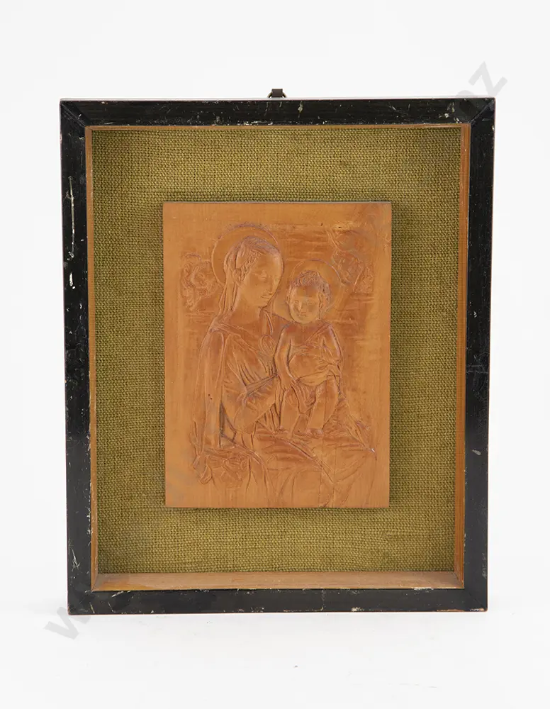 Late C19th Carved Wooden Panel Image 1++