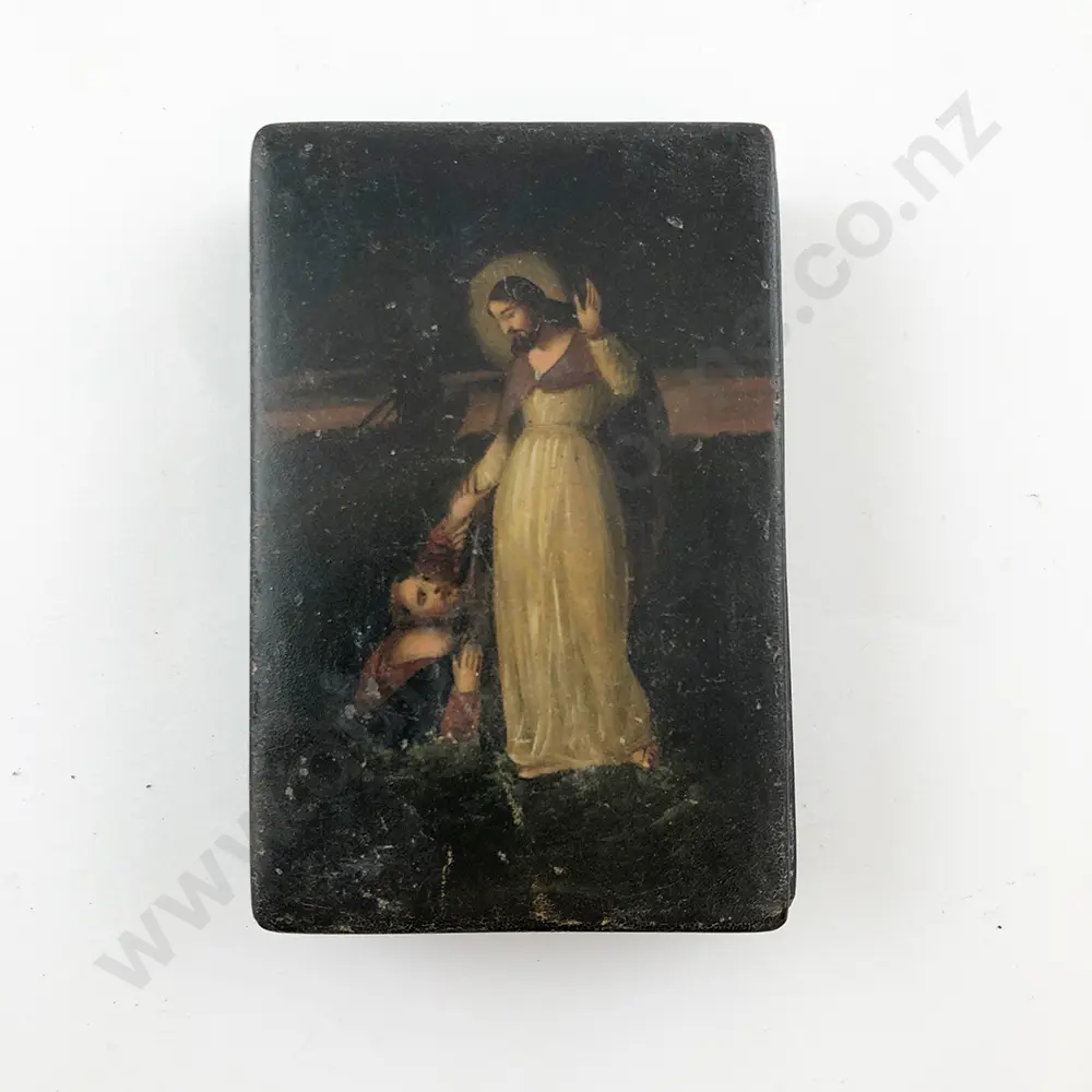 C19th Brunswick Lacquered Snuff Box Image 1++