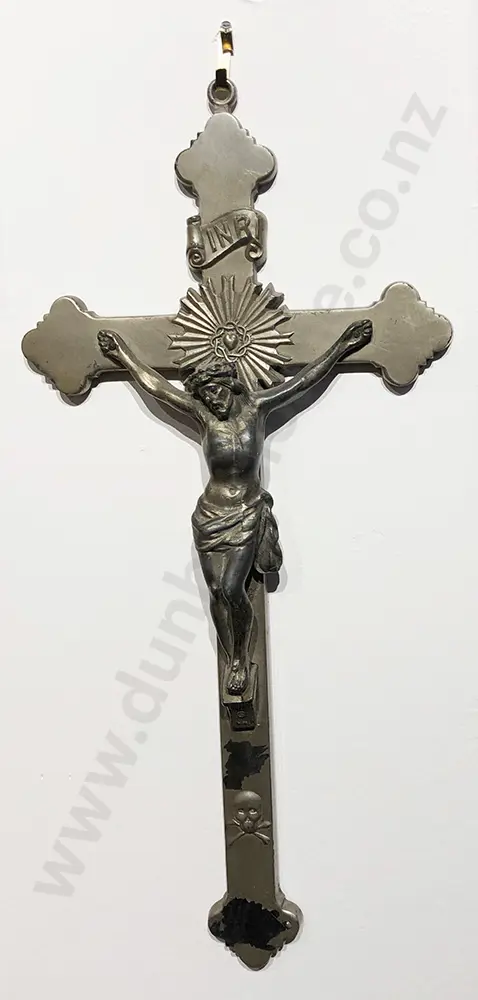 White Metal Crucifix Image 1++
