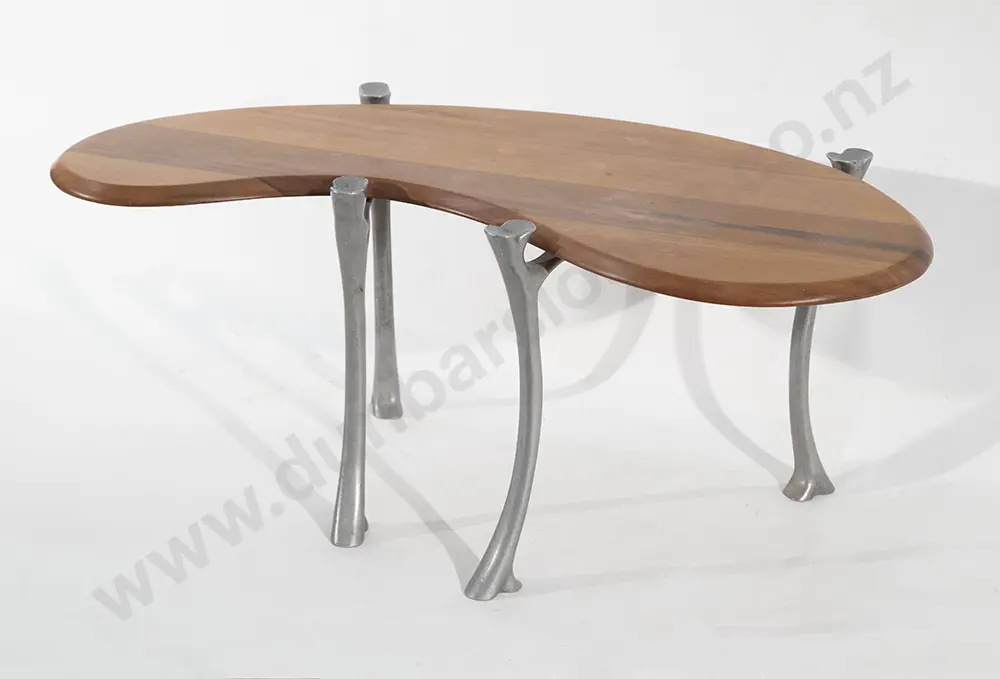Kidney Shape Top Coffee Table Image 1++