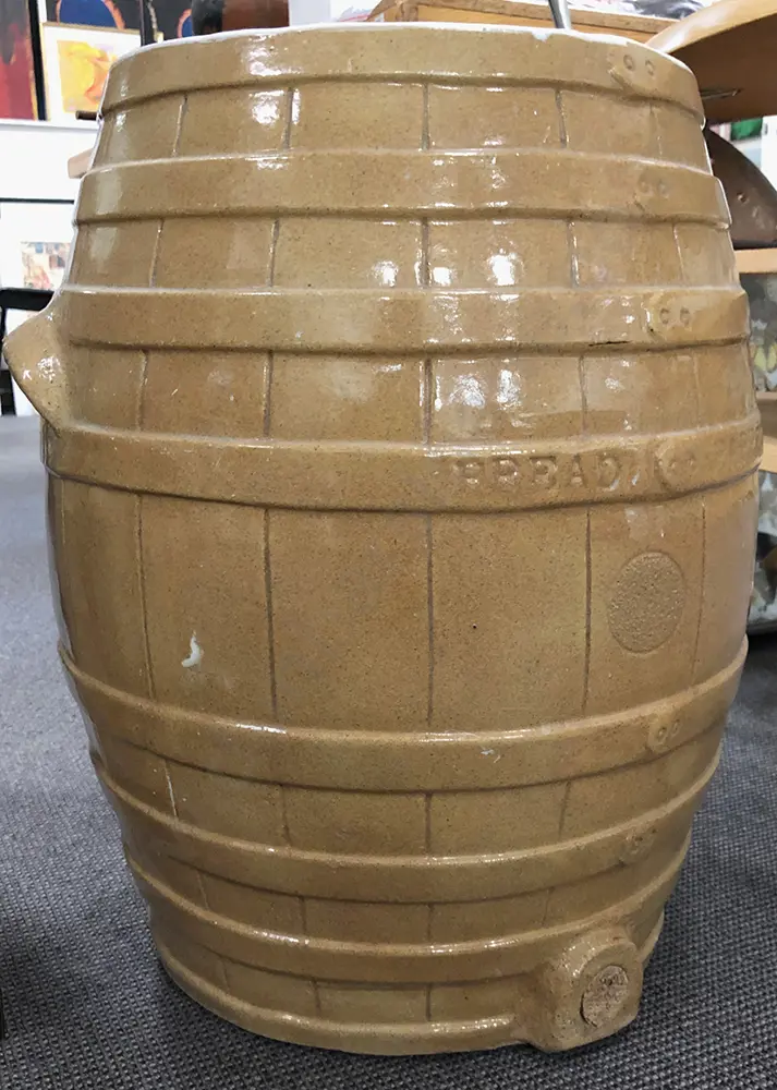 Victorian Earthenware Bread Barrel Image 1++