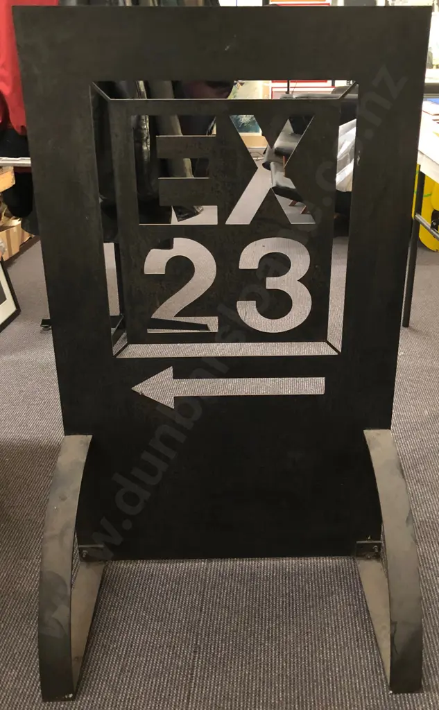 Cut Steel Ex23 Shop Pavement Sign & other (2) Image 1++