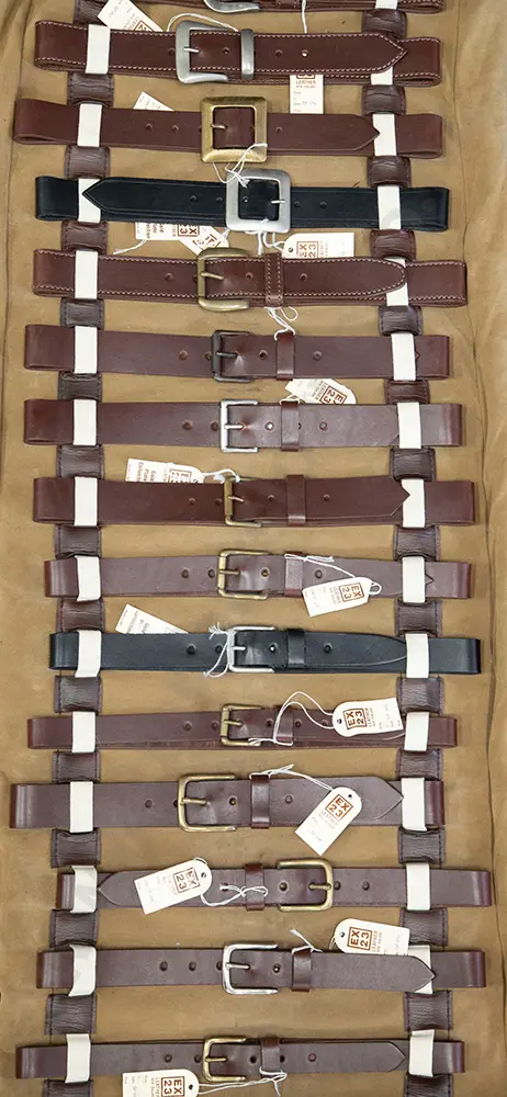 Salesman's Sample Selection of Leather Belts Image 1++