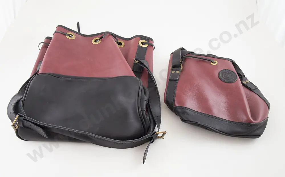 Matching Large and Small Draw String Duffel Bags Image 1++
