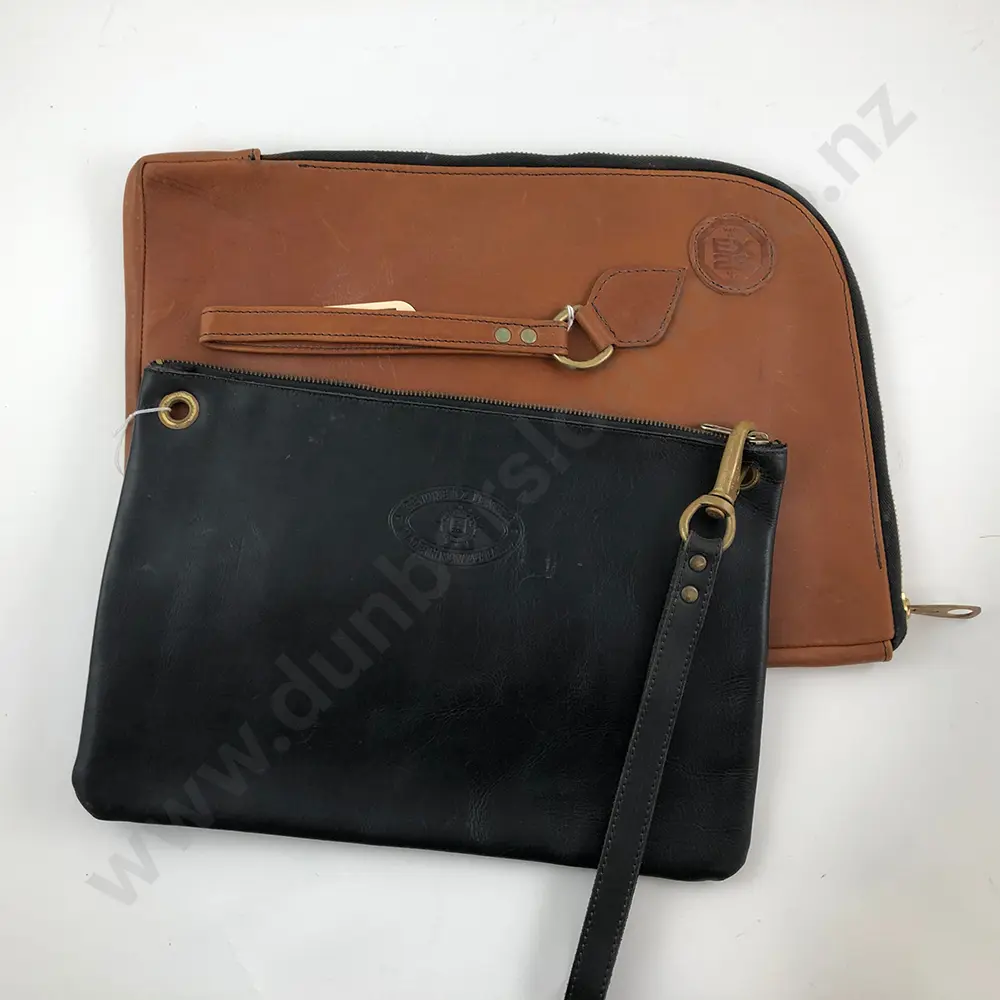 Brown and Black Leather Laptop Cases (2) Image 1++