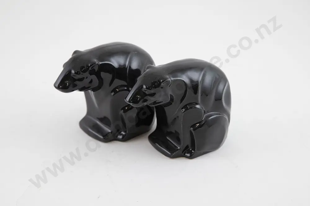 Crown Lynn Polar Bear Bookends Image 1++