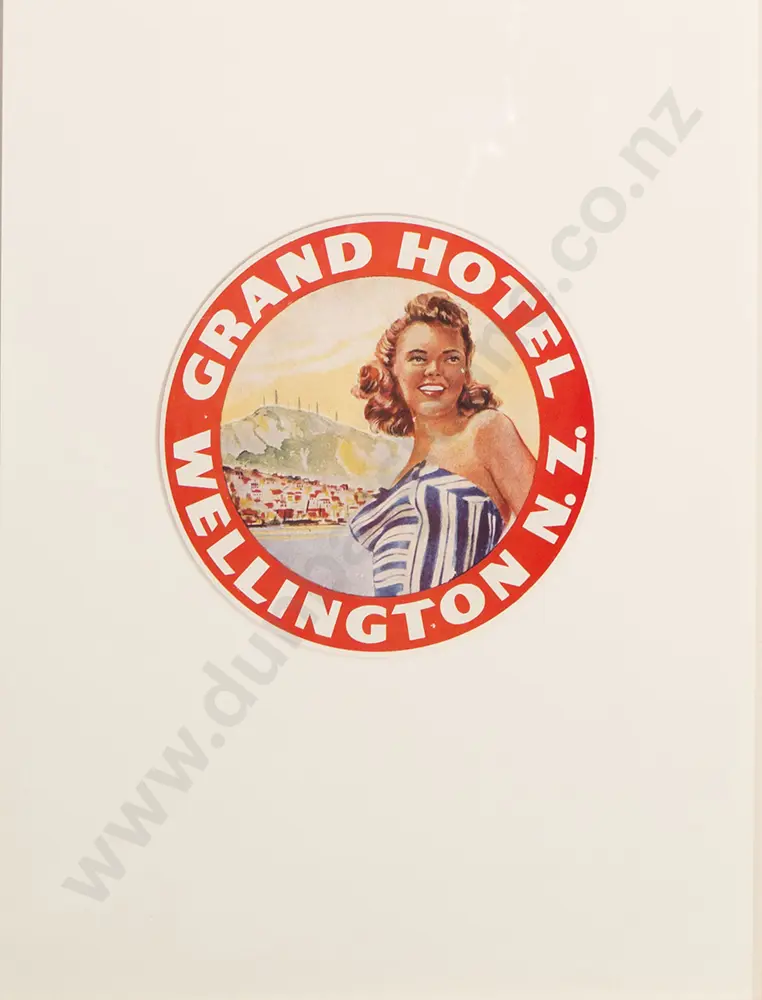 Framed Advertisement Grand Hotel Wellington Image 1++