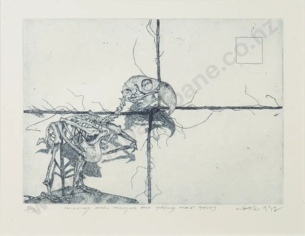 Barry Cleavin - Thinking Mail Thoughts and Gazing Male Gazes Image 1++