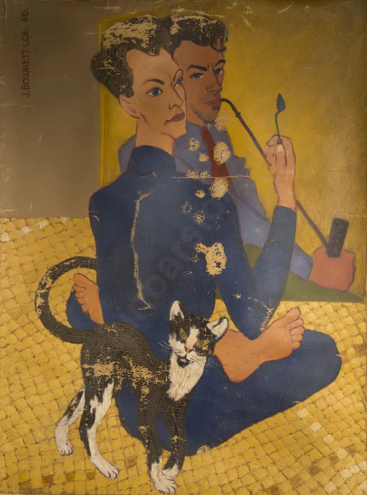 James Bowkett Coe - Theo Schoon and Partner with Cat Image 1++