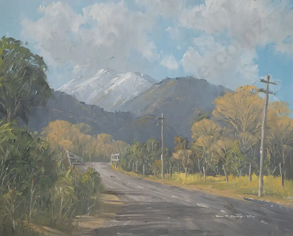 John Crump - Autumn Snow, Tararuas Image 1++