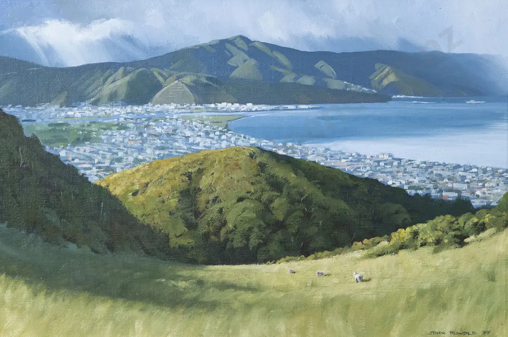John Rundle - Petone from the Western Hills Image 1++