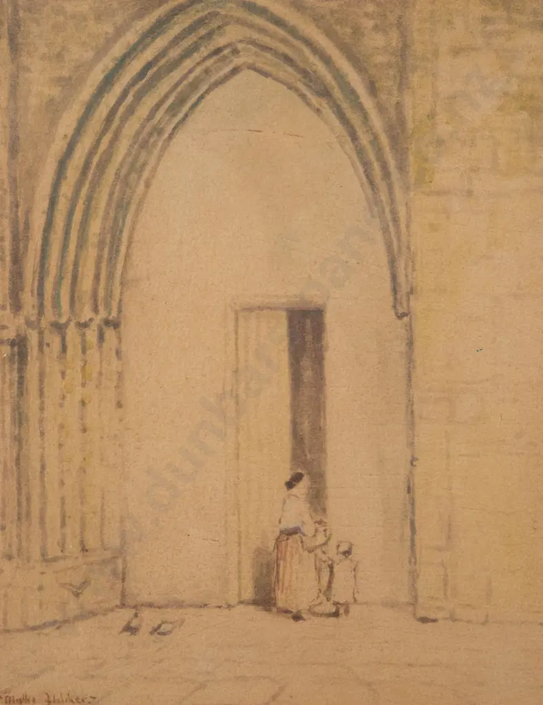 Blythe Fletcher - Mother & Child Outside Cathedral Image 1++