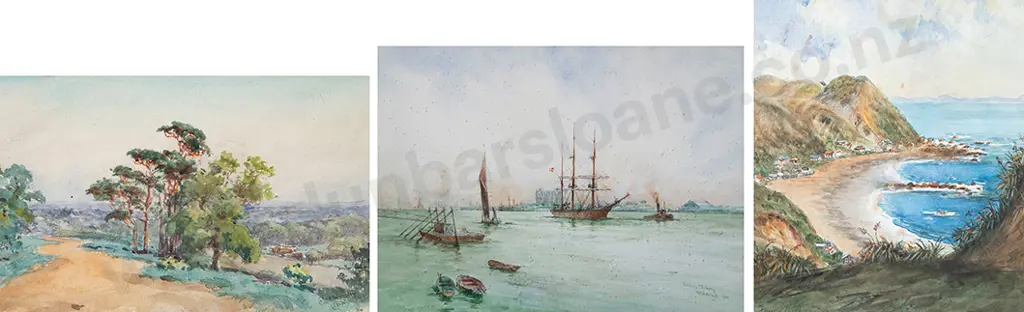 W M Birchall, C N Worsley & Fanny Richardson w/c (3) Image 1++
