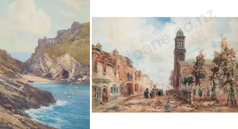 F J Widgery & G Morley watercolours (2) Image 1++