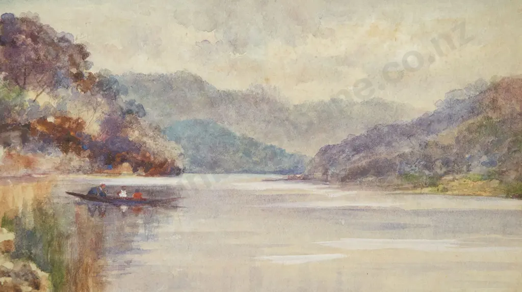 Attributed Frank Wright - On the RIver Image 1++