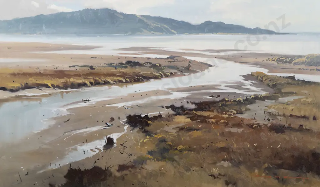 John M Crump - Kapiti Island from Otahanga Image 1++