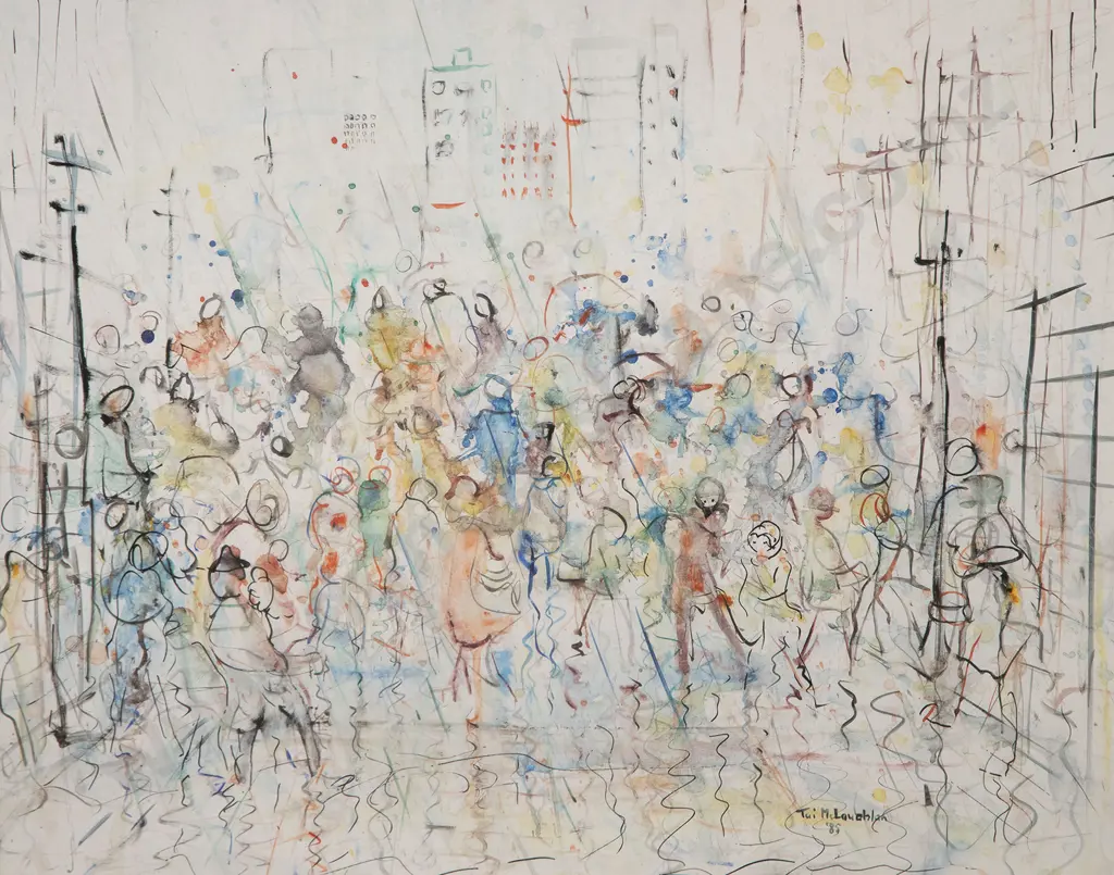 Tui McLauchlan - Bustling Crowds, Wellington Image 1++