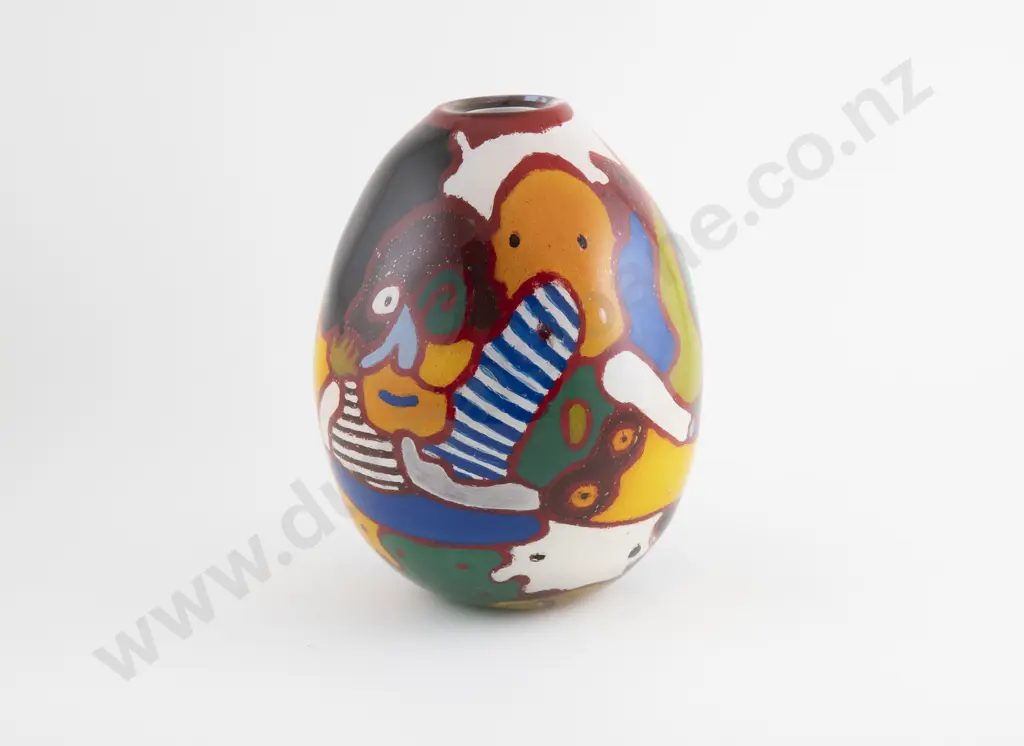 Keith Grinter Hand Blown Glass Vase Image 1++