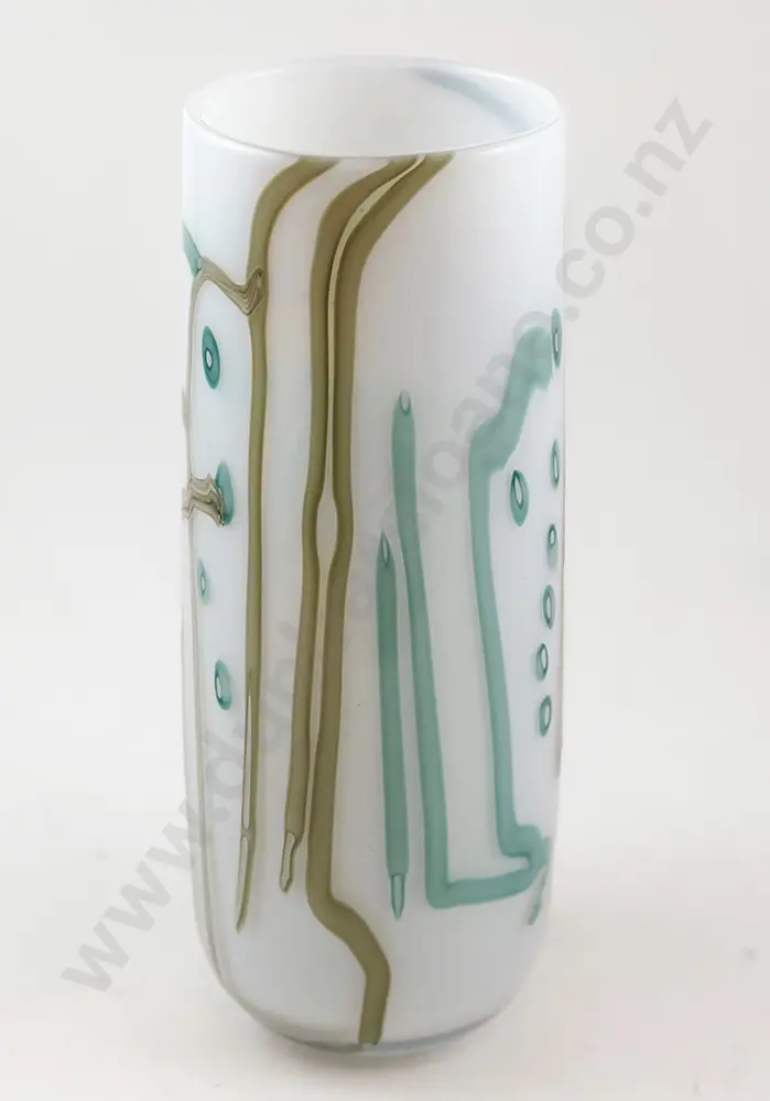 NZ Studio Glass Long Stem Vase Image 1++