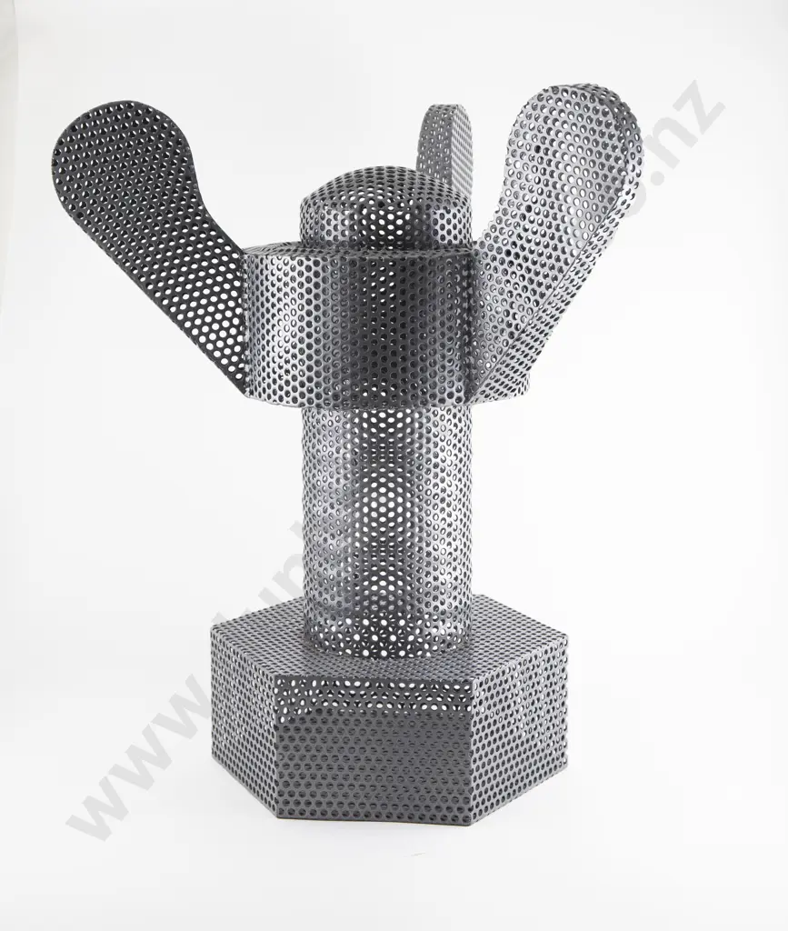Colin Fordyce - perforated steel wingnut sculpture Image 1++