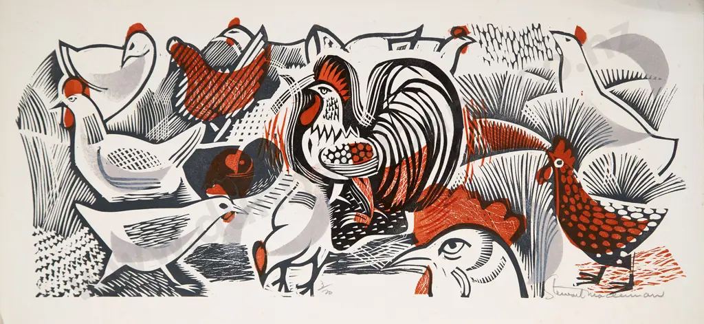 Stewart Maclennan linocut Image 1++