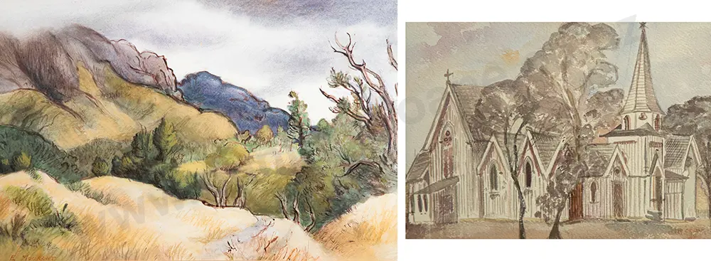Elise Mourant & Betty Eaton watercolours (2) Image 1++